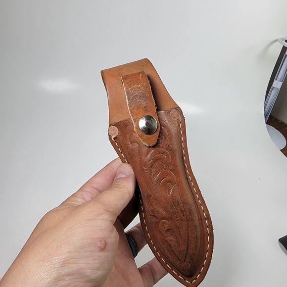 Vintage Mitchell Multi Function Fishing Pliers Leather Holster - Picture 8 of 10